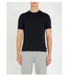 Emporio Armani Crewneck Jersey T-shirt In Navy