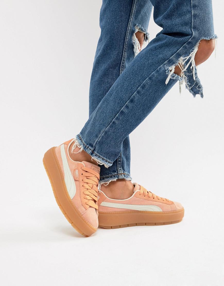 puma platform orange