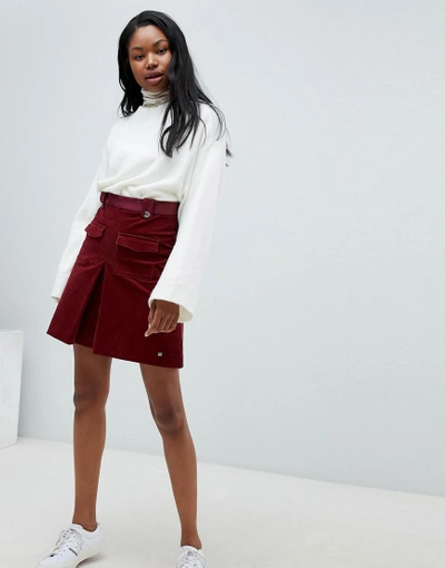 Tommy hilfiger top corduroy mini skirt