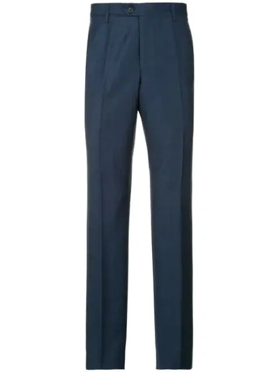 Gieves & Hawkes Straight-leg Trousers In Blue