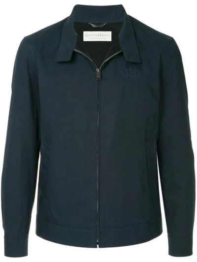 Gieves & Hawkes Zipped Shirt Jacket In Blue