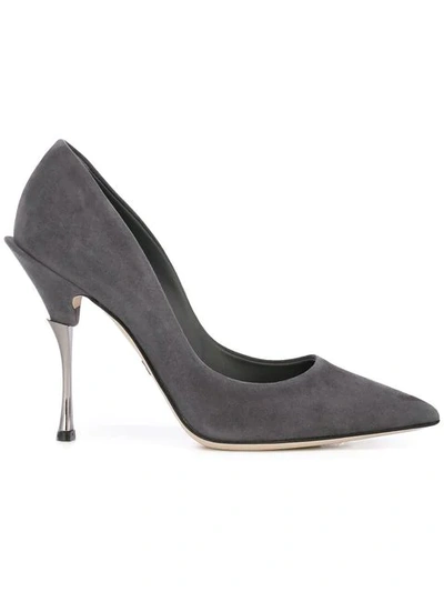 Dolce & Gabbana Pointed Pumps In Grey