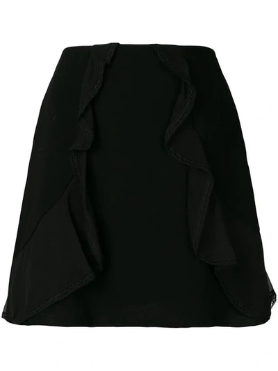 See By Chloé Ruffle Trim Skirt In Basic