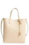 Saint Laurent Toy Shopping Leather Tote In Poudre