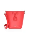 Kate Spade Hayes Street Vanessa Leather Bucket Bag In Royal Red