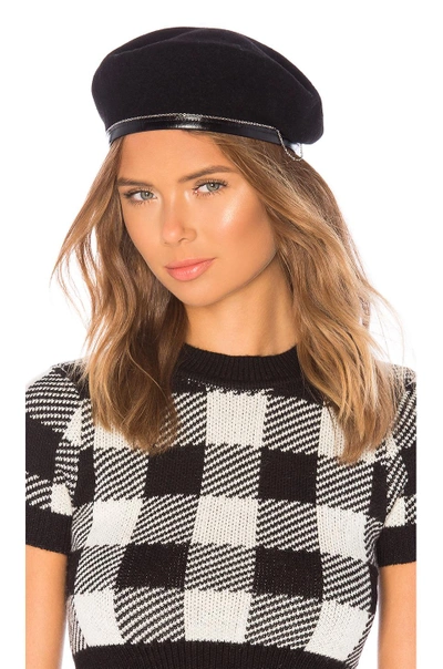 Don Paris Chained Beret In Black