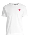 Comme Des Garçons Play Heart Tee In White