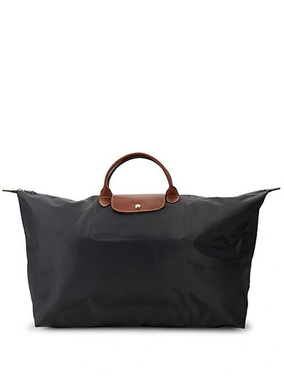 Longchamp Extra Large Le Pliage Travel Bag In Gunmetal
