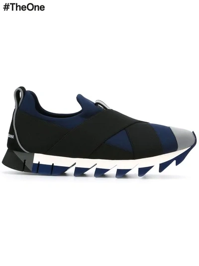 Dolce & Gabbana 'ibiza' Slip-on Sneakers - Black