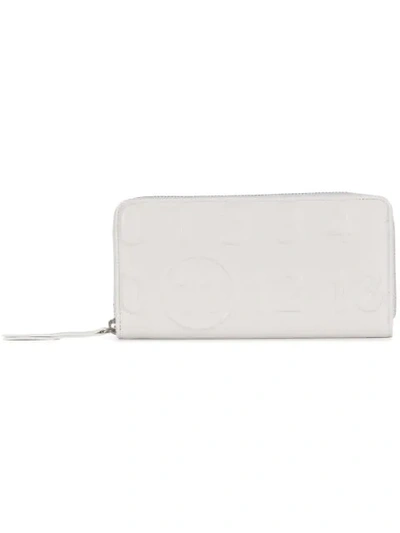 Maison Margiela Zip Around Wallet In White