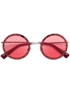 Valentino Eyewear  Garavani Round Sunglasses - Red