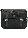 Prada Women's Vela Messenger Bag In Black