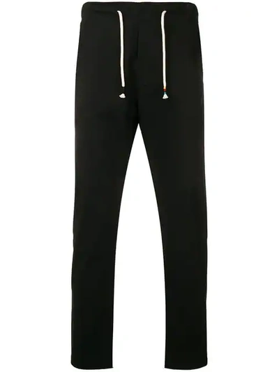 The Silted Company Stripe Trim Trousers - Black