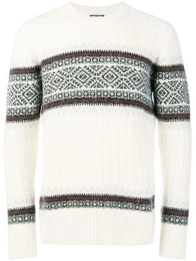 Woolrich Intarsia In White