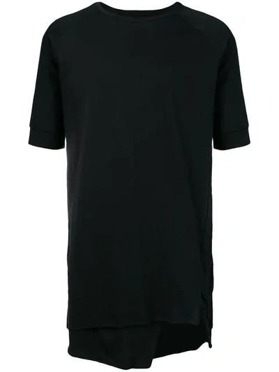 Army Of Me Layered Long T-shirt In Black