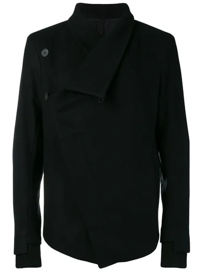 Army Of Me Side Buttoned Tweed Jacket - Black