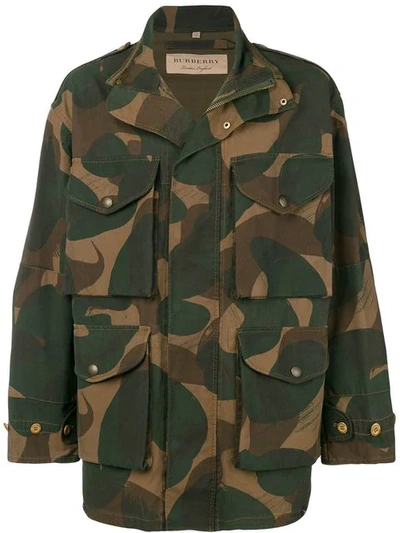 Burberry Camouflage Field Jacket - Green