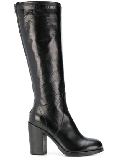 Pantanetti Knee Length Boots - Black