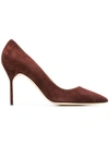 Manolo Blahnik Bb Pointed Toe Pumps - Brown