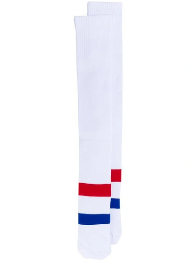 Champion Striped Detail High Socks - White