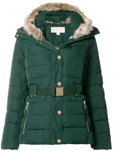 michael kors parka green
