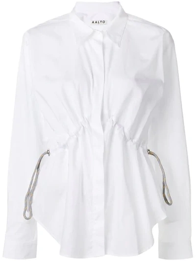 Aalto Gathered Waist Shirt - White