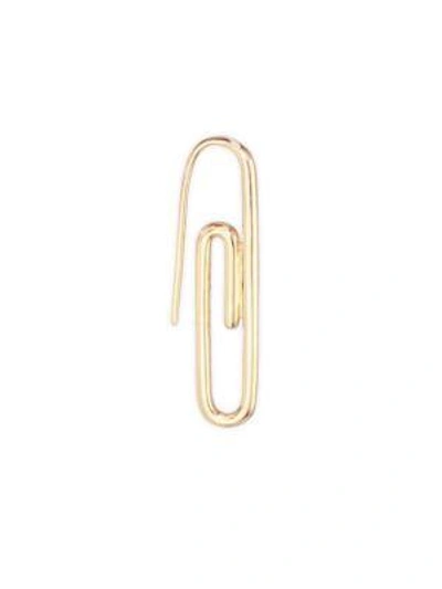 Anita Ko 18k Yellow Gold Single Paper Clip Earring
