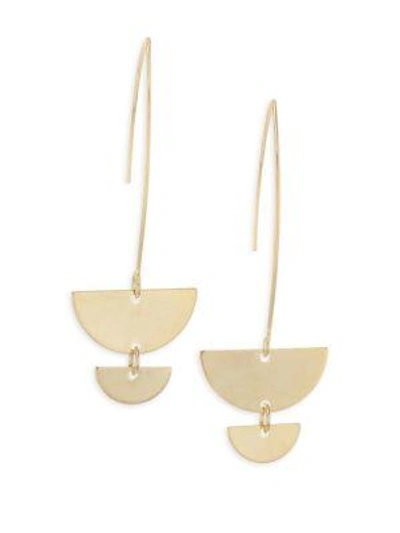 JULES SMITH Half Moon Bay Hoop Drop Earrings 