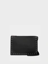 Donna Karan Commuter Microstud Zip Crossbody