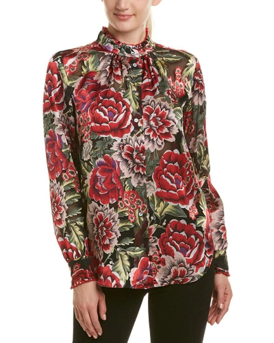 Reiss Riess Ruth Blouse In Red