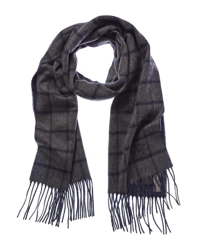 Canali Cashmere Scarf In Grey