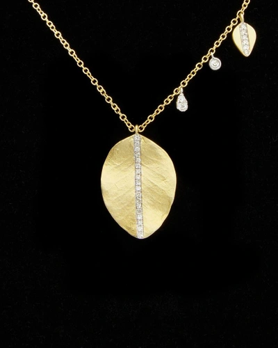 Meira T 14k 0.18 Ct. Tw. Diamond Necklace In Nocolor