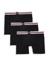 Psycho Bunny 3-pack Motion Boxer Briefs In Black