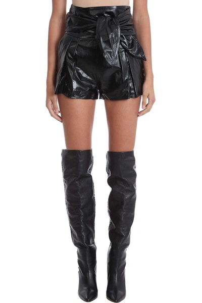 Iro Joe Black Leather Shorts