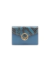 Fendi F Is  Tri-fold Wallet - Blue
