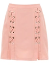 Olympiah Lace Up Messina Skirt In Neutrals