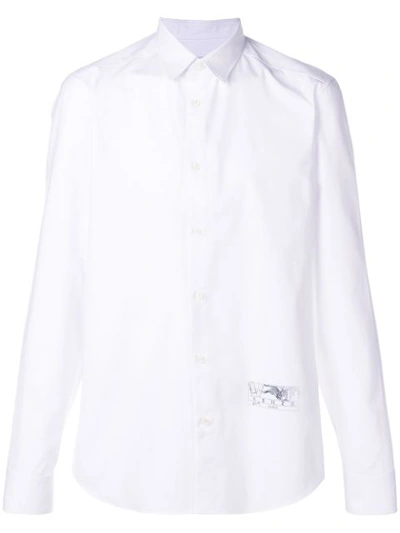 Kenzo Plain Button Shirt - White