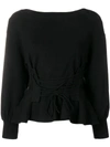 Jovonna Jen Corset Detail Jumper - Black