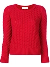Lamberto Losani Knitted Jumper - Red