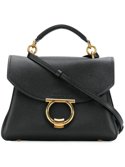 Ferragamo Salvatore  Calf Leather Hand Bag - Black