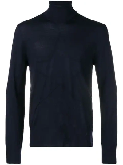 Just Cavalli Roll-neck Fitted Sweater - Blue
