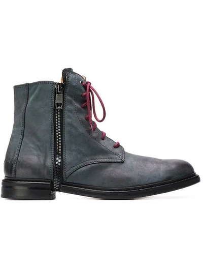 Diesel Ankle Boots In Grey