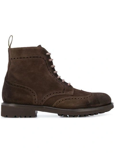Doucal's Lace-up Boots - Brown