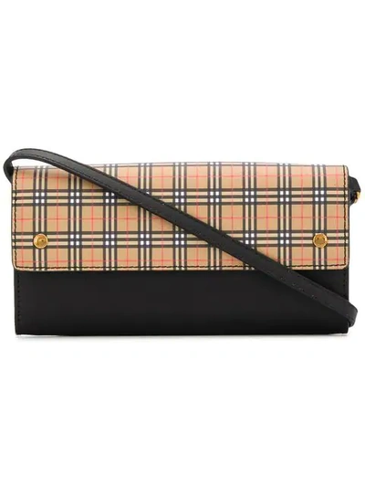 Burberry Small Scale Check Wallet - Brown