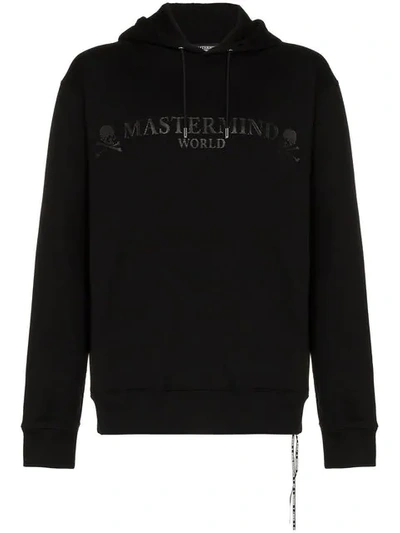 Mastermind Japan World Logo Cotton Hoodie In Black
