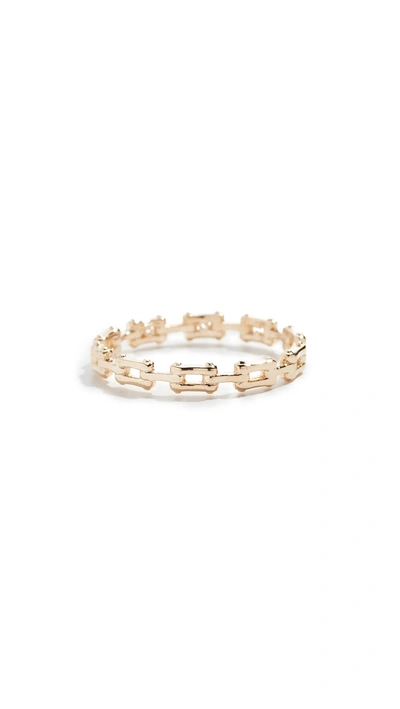Cloverpost Bracket Ring In Yellow Gold