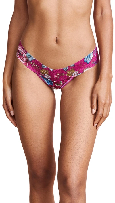 Hanky Panky Empress Floral Low Rise Thong In Multi