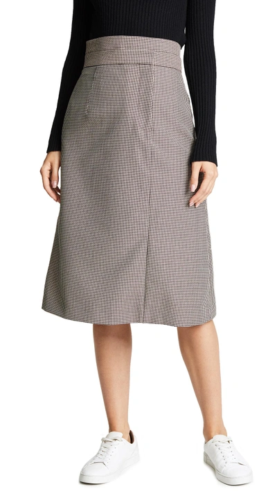 Shushu-tong Double Layer Skirt In Khaki