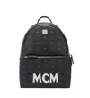 Mcm Trilogie Stark Backpack In Visetos In Black