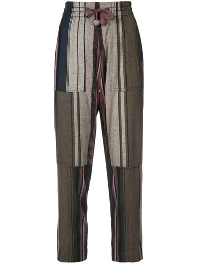 Apiece Apart Stripe Print Trousers - Multicolour